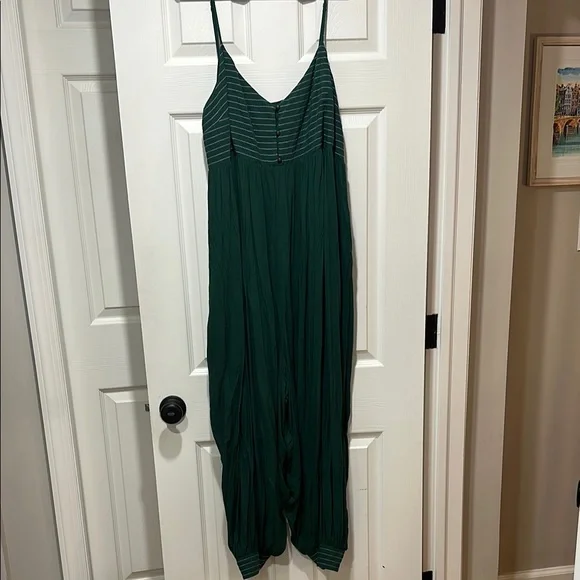Anthropologie Lounge Jumpsuit in Green XL - Picture 2 of 8